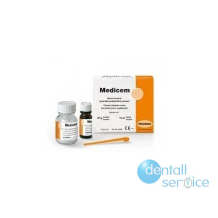 Фиксирующий стеклоиономерный цемент (35 г порошка, 15 мл жидкости), MEDICEM, PROMEDICA (Германия)