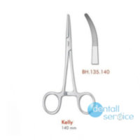 Зажим Kelly изогнутый, 140 мм., BH.135.140, Falcon Surgical (Пакистан)