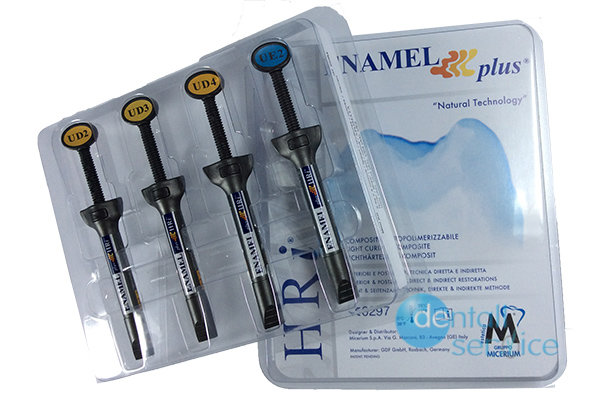 Набор реставрационного материала Enamel Plus HRi, 4 шприца по 2,5 гр, UD2-UD4, UE1, Micerium S.p.A. (Италия)
