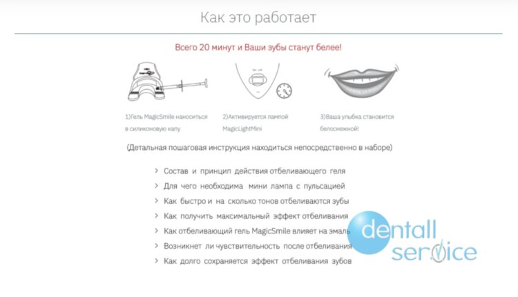 Набор для отбеливания зубов MagicSmile Home, Magic Smile (США)