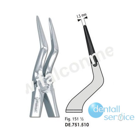 Щипцы Экстракционные, корни верх, DE.751.510, Falcon Surgical (Пакистан)