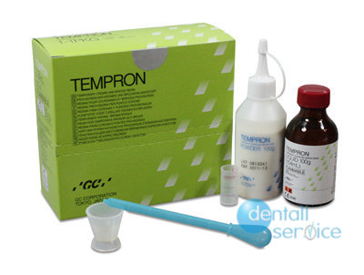 Пластмасса TEMPRON, порошок и жидкость: 100 г + 100 мл, GC (Япония)