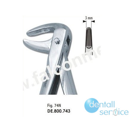Щипцы Экстракционные, корни низ, DE.800.740, Falcon Surgical (Пакистан)