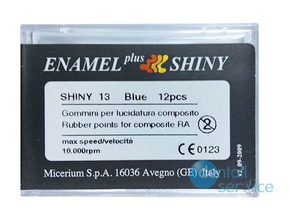 Полировочные резинки Blue Rubber Points, голубые, упаковка 12 шт., Micerium S.p.A. (Италия)