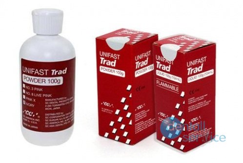 Пластмасса UNIFAST Trad, порошок 100 г, GC (Япония)