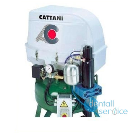 Компрессор Cattani, 24 л, 67.5 л/мин, одноцилиндровый, с oсушителем, в звукоизолирующем кожухе, Cattani (Италия)
