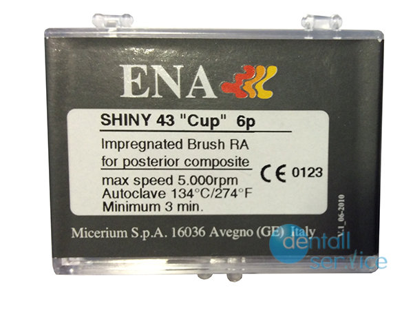 Полировочные кисти Impregnated brush for posterior, импрегнированные карбидом кремния, упаковка 6 шт., Micerium S.p.A. (Италия)