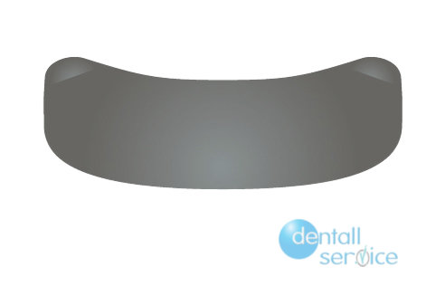 Матрицы секционные Slick Bands, малые, серые, для премоляров, 4.6 мм, 50 шт., Garrison Dental Solutions (США)