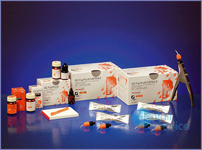 Стеклоиономерный модифицированный цемент, FUJI PLUS Capsules, 50 капсул, GC (Япония)