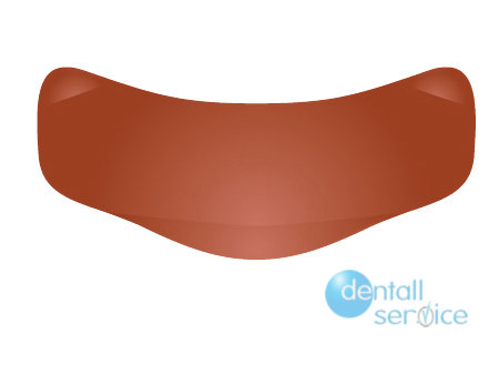 Матрица секционная Slick Bands, с выступом, малая, красная, 3.8 мм, 1 шт., Garrison Dental Solutions (США)