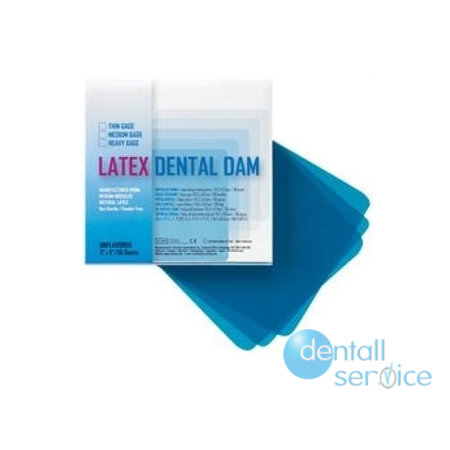 Платки латексные для работы с коффердамом "Dental Dam List Medium", Hygenic (США)