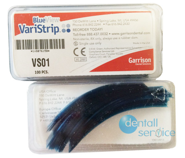 Матрицы Blue View VariStrip Anterior Matrix, 100 шт., Garrison Dental Solutions (США)